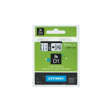 DYMO D1 40913 f.szalag 9mm x 7m fehér-fekete (Eredeti) Dymo