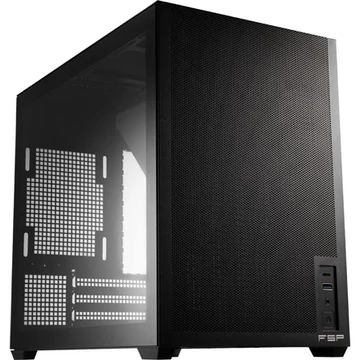 FSP S210 táp nélküli MT Mini Tower számítógépház fekete
