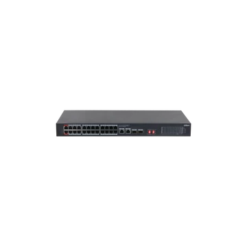 Dahua PoE switch - S3228-24GT-375 (24x 1Gbps at / af PoE + 2x 1Gbps Uplink + 2x SFP, 375W)