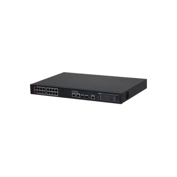 Dahua Menedzselhető PoE switch - S4220-16GT-190 (18x 1Gbps; 16x PoE / PoE + ; 2x 1Gbps SFP; 190W)