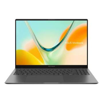 Hatalmas képernyő. Az AI-hoz tervezve.<br>A Snapdragon® X processzorral felszerelt ASUS Vivobook S16 minden tevékenységedet hatékony, beépített mesterséges intelligenciával támogatja. A 45 TOPS teljesítményű NPU-val felgyorsítja a kreatív feladatoka