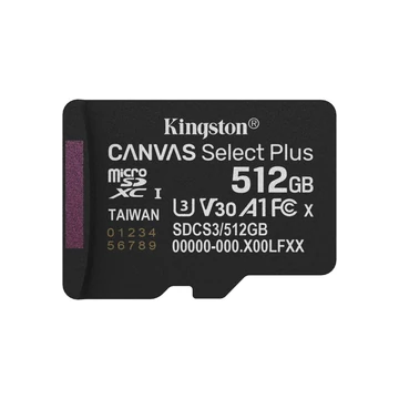 512GB MICROSDXC CANVAS SELECT+ GEN3 150R A1 SINGLE PACK W/O ADP