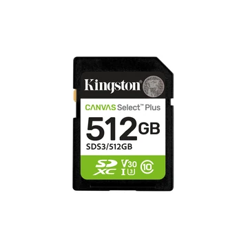 512GB SDXC CANVAS SELECT PLUS GEN3 150MB/S C10 UHS-I U3 V30