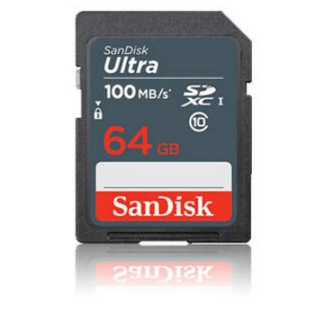 SANDISK ULTRA 64GB SDXC MEMORY CARD 100MB/S