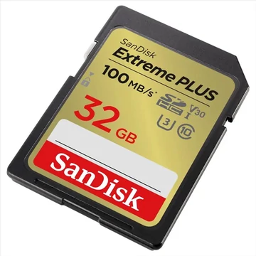 32GB SDHC Sandisk Extreme Plus memória kártya CL10 U3 V30 (121591 / SDSDXWT-032G-GNCIN)