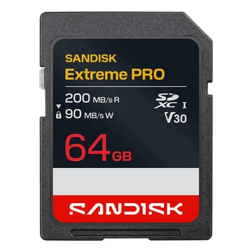 EXTREME PRO SD UHS-I 64GB SD 200MB/S(R) / 90MB/S(W)