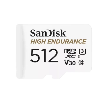 HIGH ENDURANCE MICROSDXC 512GB + SD ADAPTER UP TO 20K HOURS FUL