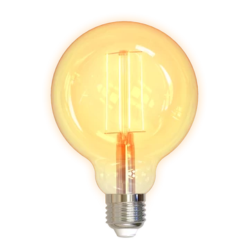 Deltaco SMART HOME SH-LFE27G95 izzó LED, E27, volfrám, WIFI, 5.5W, fehér, szabályozható