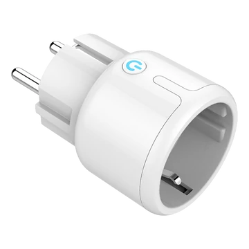Deltaco SMART HOME SH-P01M aljzat, kapcsoló, LED jelzőfény, WiFi 2,4 GHz, 1xCEE 7/3, 10A, időzítő, fehér