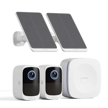 Safemo IP wifi csempekamera szett - SK012 (4K Ultra HD, IP65, mikrofon, hangszóró, 32GB, 6400mAh, SolarP 5W, 24 / 7)