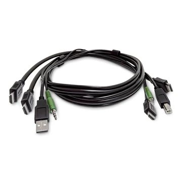 DUAL-HDMI KVM CABLE 2.0 3.5MM AUDIO TAA