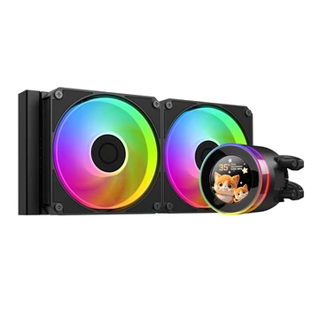 ID-Cooling CPU Water Cooler - Space SL240 V2 (25dB; max. 135,41 m3 / h; 2x12cm, A-RGB LED, fekete)