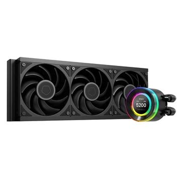 ID-Cooling CPU Water Cooler - Space SL360 V2 PLUS (25dB; max. 150,78 m3 / h; 3x12cm, A-RGB LED, fekete)