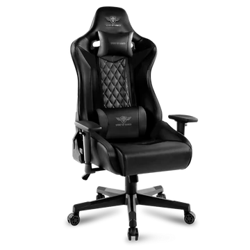 Spirit of Gamer szék - CRUSADER Black (állítható dőlés / magasság / kartámasz; max.120kg-ig, fekete)