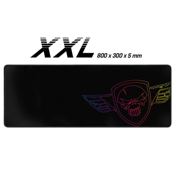 Spirit of Gamer Egérpad - Darkskull Mouse Pad - Ultra King Size (800 x 300 x 5mm; varrott szélek; fekete)