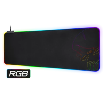 Spirit of Gamer Egérpad - RGB Large (RGB háttérvilágítás, 800 x 300 x 4mm; fekete)