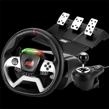 Spirit of Gamer Kormány - RACE WHEEL FORCE 1080RS (kormány + pedálok + váltó, PC / PS4 / Xbox X / S/One kompatibilis, fekete)