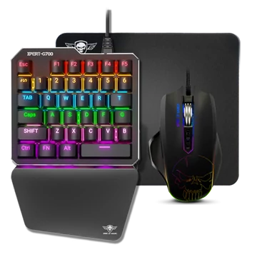 Spirit of Gamer Mechanikus Billentyűzet / Egér / Egérpad Combo - XPERT GAMEBOARD G700