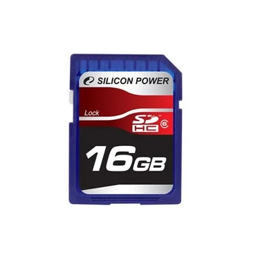 16GB SD HC memória kártya Silicon Power CL10