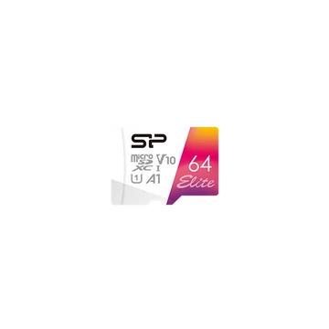 Silicon Power MicroSD kártya -  64GB microSDXC Elite UHS-1 U1 + adapter