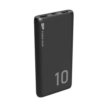 Silicon Power 10.000mAh GP15 Powerbank  Type-C Micro-USB Lightning Fekete