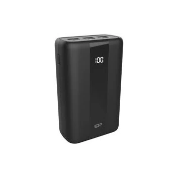 Silicon Power 30.000mAh QX55 Powerbank  Type-C Micro-USB Lightning Fekete
