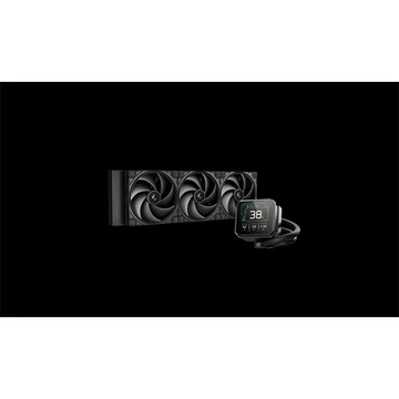 DeepCool CPU Water Cooler - SPARTACUS 360 (max 32,23dB; max. 135,73 m3 / h; 3x12cm, LED kijelző, fekete)