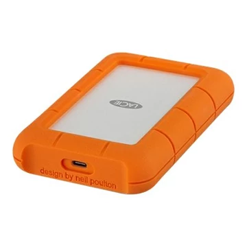 LACIE Rugged 5TB külső HDD USB-C ütés és vízálló narancssárga