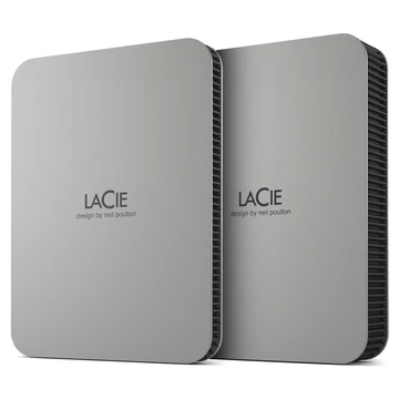 LACIE MOBILE DRIVE 1 TB USB 3.1 USB TYPE C MOON SILVER W/RESCUE