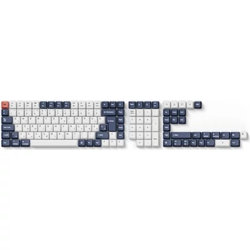 Keychron OEM Dye-Sub PBT Keycap Set - Bluish Black White Full Set-HU