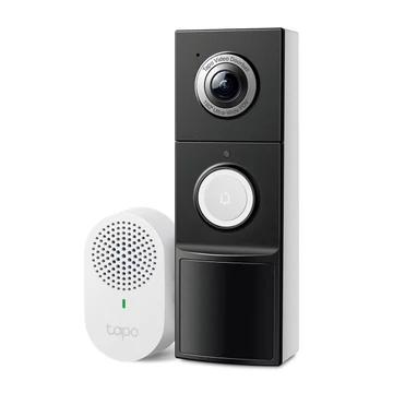 TP-Link Vezeték nélküli IP video kaputelefon szett - Tapo D235 (5MP, 180°; IP66, SD, audio; H.264; 10000mAh akku)