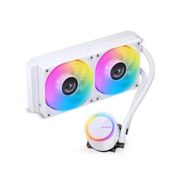 Jonsbo TG-240 AiO vízhűtés, ARGB – 240 mm, fehér