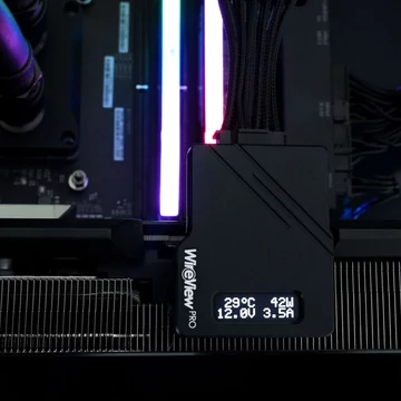 GPU fogyasztásmérő Thermal Grizzly WireView 90 GPU, 1x 12VHPWR  fordított