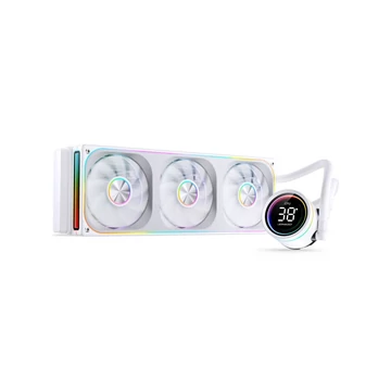 Jonsbo TH-360 AiO vízhűtés, ARGB, kijelző – 360 mm, fehér