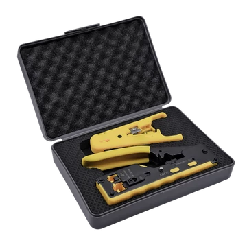 Walisec Krimpelő fogó - TK-7088K (Cat5e / Cat6 / Cat6A / Cat7, 8P8C(RJ45), 6P6C(RJ12), 6P4C(RJ11))