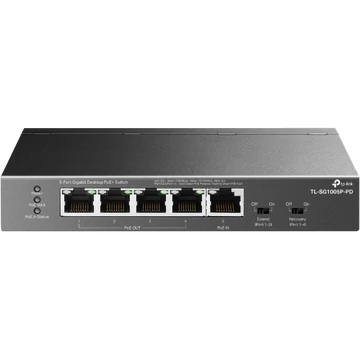 TP-LINK TL-SG1005P-PD 5-Port Gigabit Desktop PoE+ Switch with 1-Port PoE++ In an