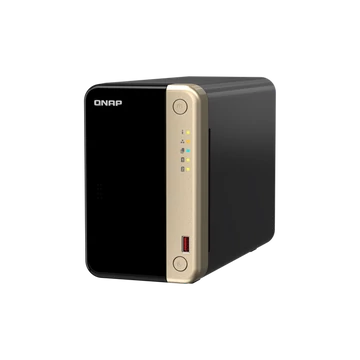 QNAP NAS 2 fiókos Celeron N5095 4x2,9GHz, 8GB RAM, 2x2500Mbps, HDMI 2.1, 2xM.2 2280 Slot, 2xUSB3.2Gen2 - TS-264-8G