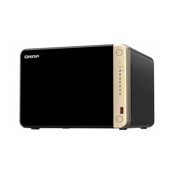 QNAP NAS 6 fiókos TS-664-8G Intel® Celeron® N5095 4x2,9GHz, 8GB RAM, 2x2,5GbE, 2xUSB3.2Gen2