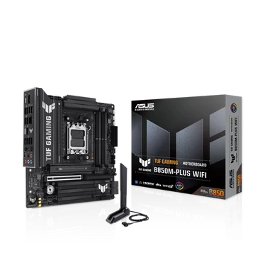 Asus Alaplap - AMD TUF GAMING B850M-PLUS WIFI AM5 (B850, ATX, 4xDDR5 8000 + MHz, 4xSATA3, 3x M.2, HDMI + DP)