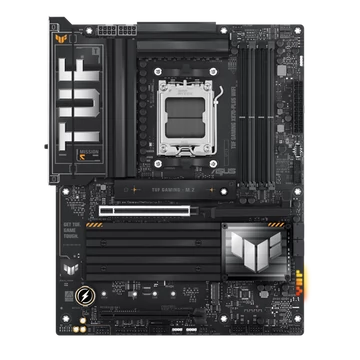 Asus Alaplap - AMD TUF GAMING X870-PLUS WIFI AM5 (X870, ATX, 4xDDR5 8000 + MHz, 2xSATA3, 4x M.2, HDMI + USB4)