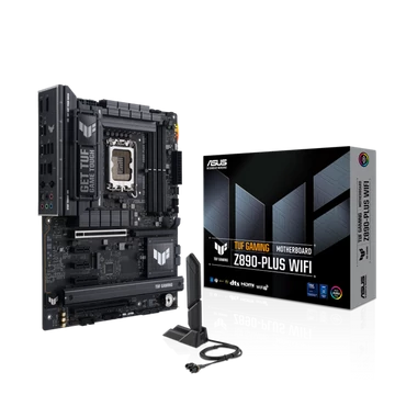 Asus Alaplap - Intel TUF GAMING Z890-PLUS WIFI LGA1851 (Z890, ATX, 4xDDR5 9066 + MHz, 4xSATA3, 4xM.2, HDMI + DP + TB)