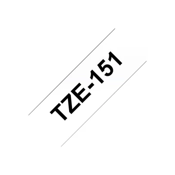 BROTHER P-Touch TZE-151 black on clear 24mm