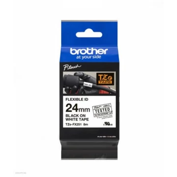 Brother TZe-FX251 24 mm széles 8m hosszú szalagkazetta Brother