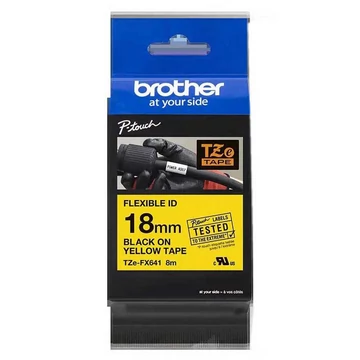 Brother TZe-FX641 18 mm széles 8m hosszú szalagkazetta Brother