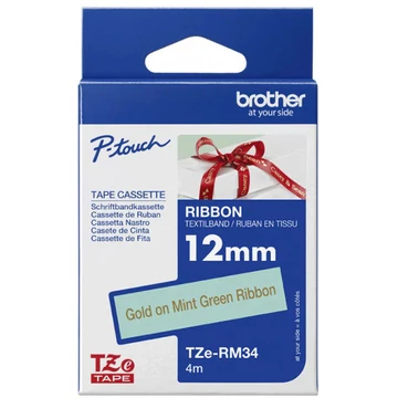 Brother TZe-RM34 12 mm széles 4 m hosszú szövetszalag Brother