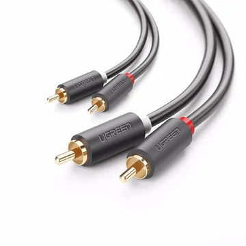 UGREEN AV104 2x RCA (Cinch) - 2x RCA (Cinch) kábel 1m fekete (30747)
