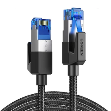 UGREEN NW153 fonott hálózati kábel RJ45 Cat.8 F / FTP 5m fekete (80433)