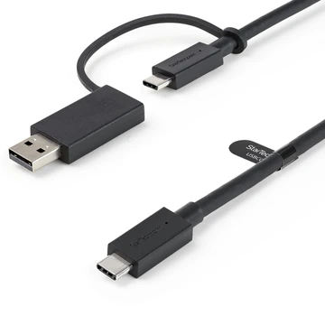 USB-C CABLE WITH USB-A ADAPTER .