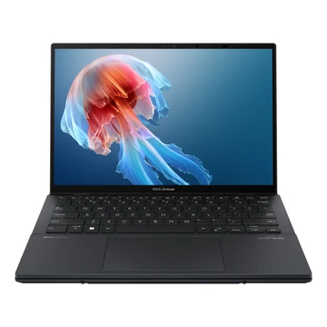 Let's DUO it<br>Az ASUS Zenbook DUO egy forradalmi, két képernyős laptop, két teljes méretű OLED érintőképernyővel1, levehető, teljes méretű billentyűzettel és beépített állvánnyal - szakértő módon kombinálva a multitasking sokoldalúságát a kiváló m