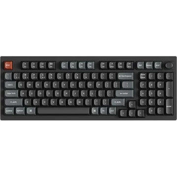 Keychron V5 Ultra 8K Bluetooth / vezeték nélküli magyar Silk POM Brown mechanikus billentyűzet fekete